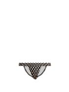 Norma Kamali 17 Banded Polka-dot Bikini Briefs