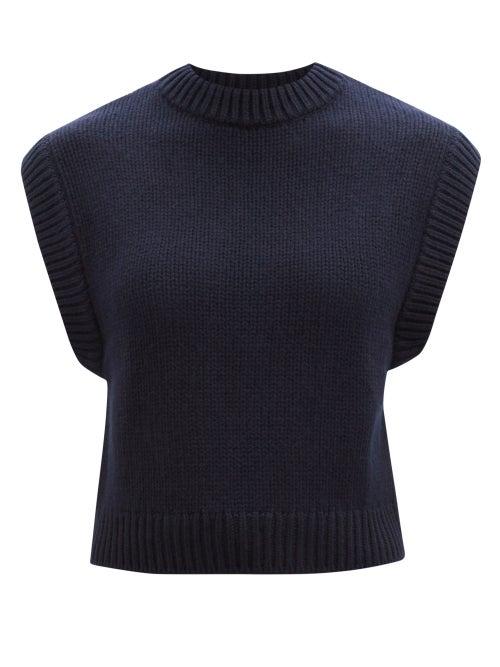 Lisa Yang - Rory Cashmere Sleeveless Sweater - Womens - Navy