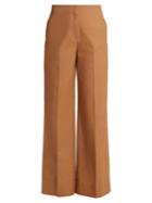 Elizabeth And James Maslin High-rise Wide-leg Cotton Trousers