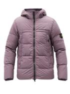 Matchesfashion.com Stone Island - Crinkle Reps Down-filled Shell Hooded Jacket - Mens - Purple