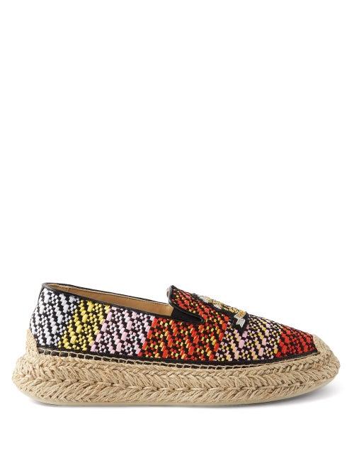 Christian Louboutin - Espananou Suede Espadrilles - Womens - Multi