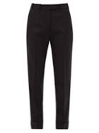 Matchesfashion.com Cefinn - Clement Tapered-leg Crepe Suit Trousers - Womens - Black