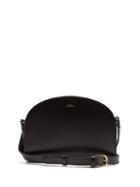 Matchesfashion.com A.p.c. - Half Moon Smooth-leather Cross-body Bag - Womens - Black