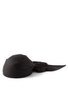 The Row - Shanz Wraparound Silk-faille Scarf Cap - Womens - Black