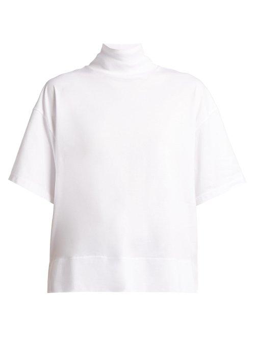 Matchesfashion.com Acne Studios - Roll Neck Cotton Jersey Top - Womens - White