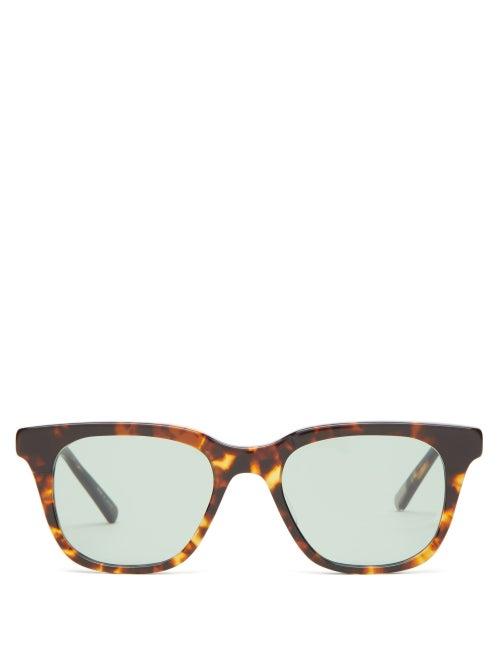 Matchesfashion.com 817 Blanc Lnt - Square Tortoiseshell-acetate Sunglasses - Mens - Tortoiseshell