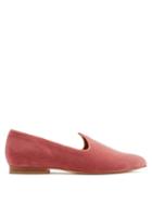 Matchesfashion.com Le Monde Beryl - Venetian Velvet Slipper Shoes - Womens - Light Pink