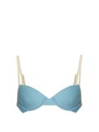 Matchesfashion.com Roxana Salehoun - Underwired Bikini Top - Womens - Light Blue