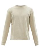 Matchesfashion.com Jeanerica Jeans & Co. - Leo Cotton-jersey Long-sleeve T-shirt - Mens - Beige