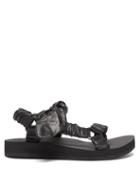 Matchesfashion.com Arizona Love - Trekky Choux Bow-strap Leather Sandals - Womens - Black
