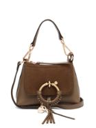 Matchesfashion.com See By Chlo - Joan Mini Leather And Suede Cross-body Bag - Womens - Khaki