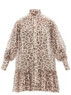 Zimmermann - Dancer Leopard-print Chiffon Mini Dress - Womens - Leopard