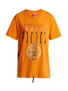 Matchesfashion.com Noki - Matchstick Logo Print Cotton Jersey T Shirt - Womens - Orange Multi