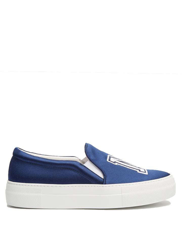 Joshua Sanders Ny Satin Slip-on Trainers