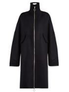 Marques'almeida High-neck Wool-blend Coat