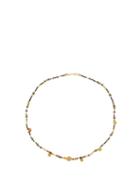 Matchesfashion.com Katerina Makriyianni - Onyx And Gold-vermeil Beaded Necklace - Womens - Black Gold