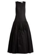 Molly Goddard Lena Drop-waist Cotton-poplin Gown