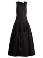 Molly Goddard Lena Drop-waist Cotton-poplin Gown