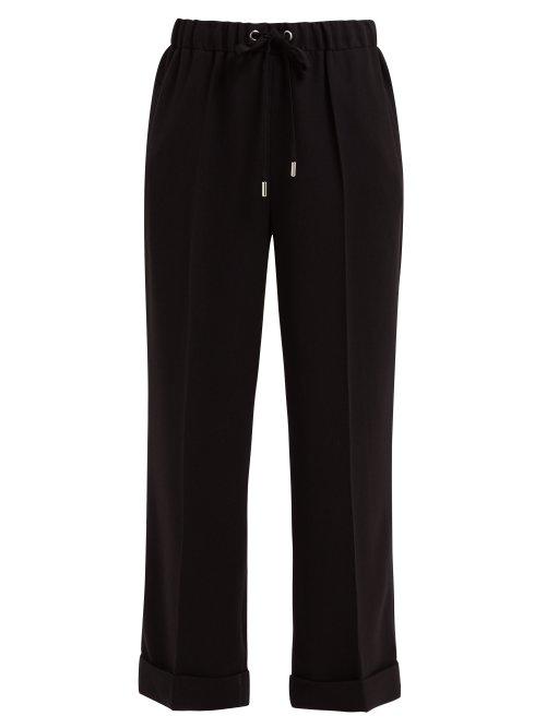 Matchesfashion.com Osman - Jackson Wide Leg Crepe Trousers - Womens - Black