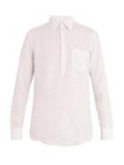 Glanshirt Eric Button-down Collar Linen Shirt