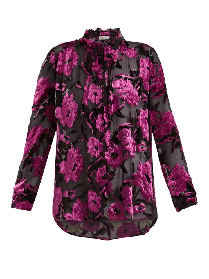 Preen By Thornton Bregazzi Emiline Floral-devor Blouse