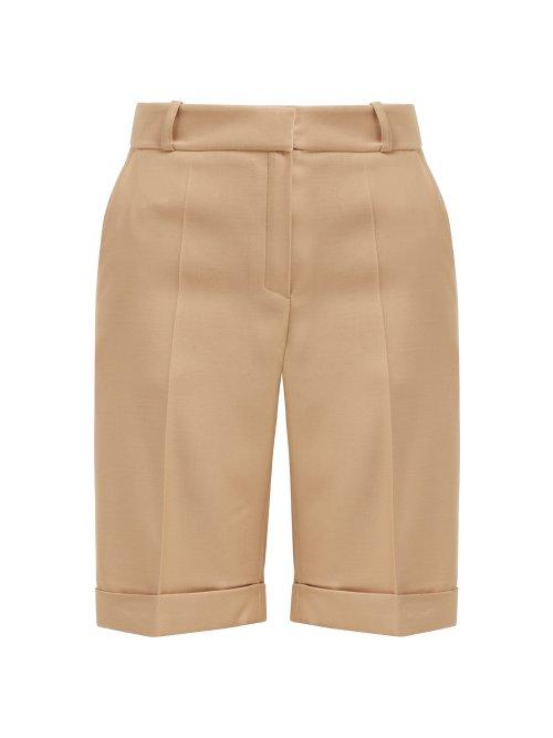 Matchesfashion.com Pallas X Claire Thomson-jonville - Tailored Wool Faille Shorts - Womens - Beige