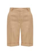 Matchesfashion.com Pallas X Claire Thomson-jonville - Tailored Wool Faille Shorts - Womens - Beige