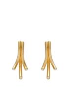 Matchesfashion.com Ryan Storer - Crystal Embellished Earrings - Womens - Gold