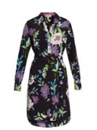 Diane Von Furstenberg Floral-print Silk Shirtdress