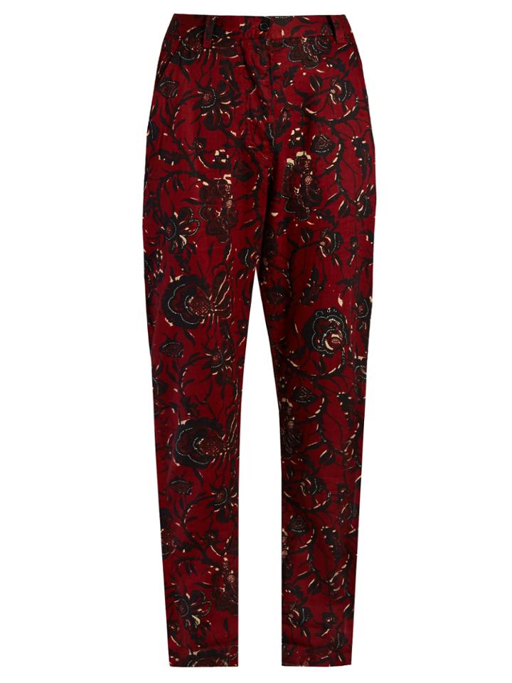 Isabel Marant Étoile Janelle Floral-print Trousers