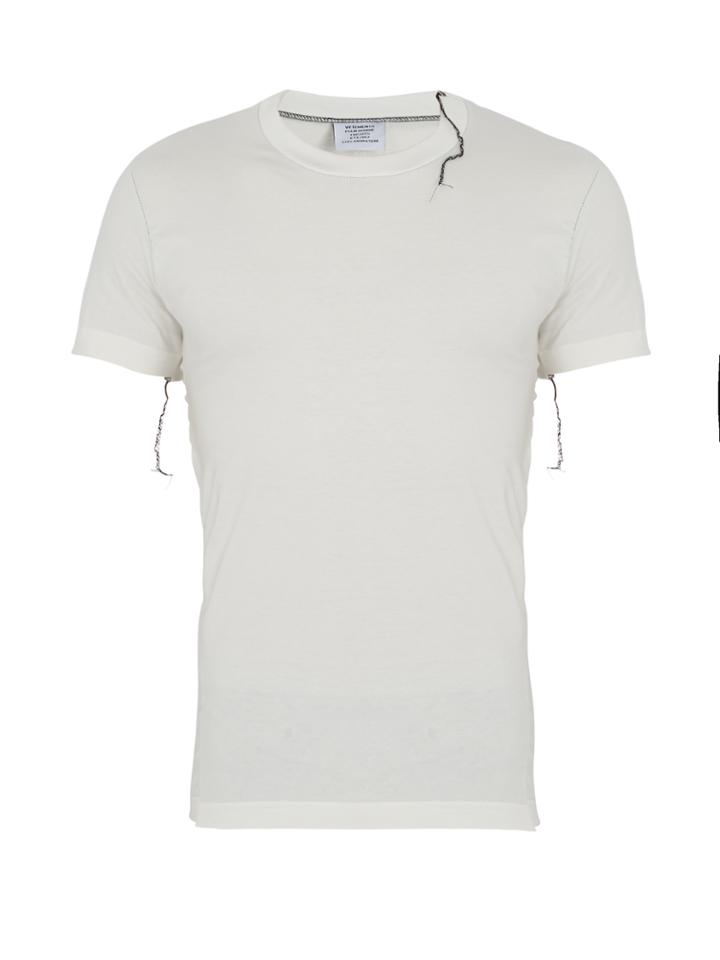 Vetements X Hanes Asymmetric-detail Cotton T-shirt