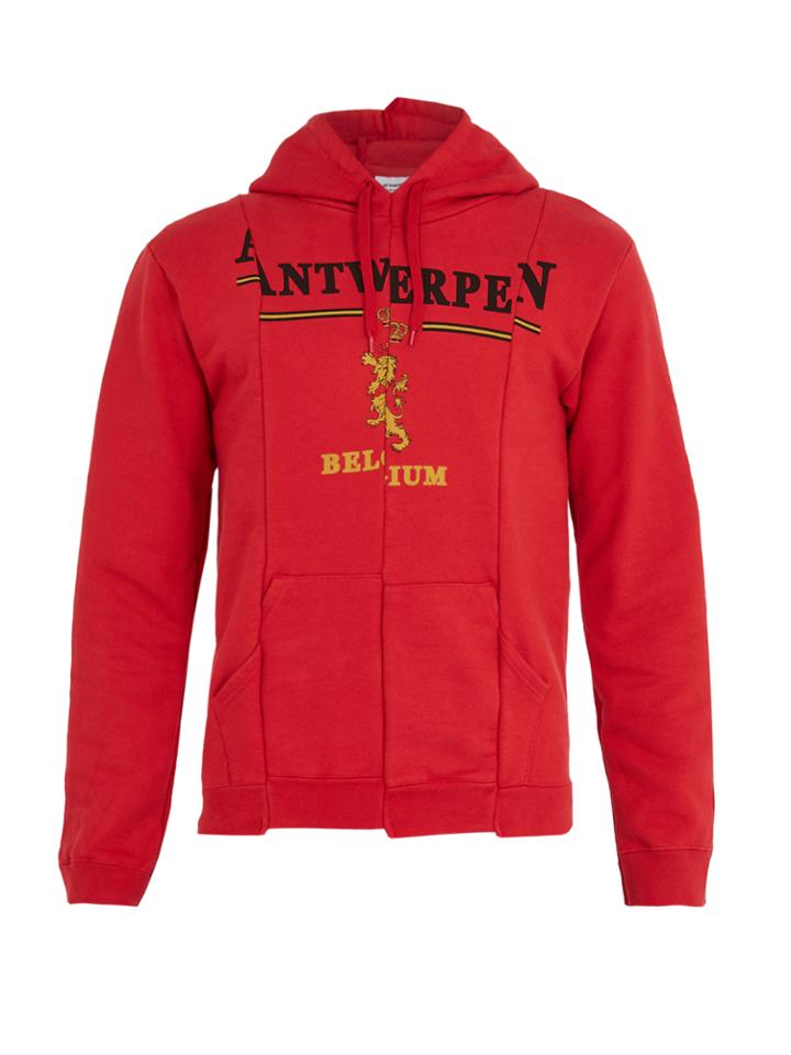 Vetements Deconstructed Hooded Cotton-blend Sweatshirt