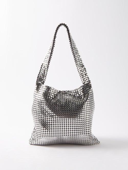 Paco Rabanne - Pixel Chainmail Shoulder Bag - Womens - Silver