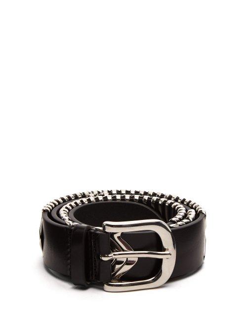 Matchesfashion.com Isabel Marant - Tehora Embellished Leather Belt - Mens - Black