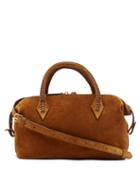 Matchesfashion.com Mtier - Perriand City Small Braided-handle Suede Bag - Womens - Tan