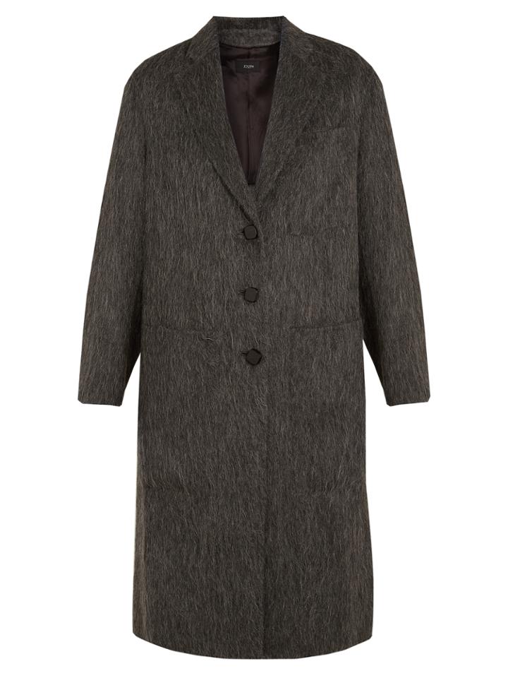 Joseph Jimo Single-breasted Wool-blend Coat
