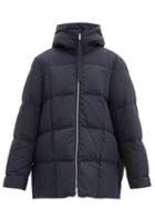 Matchesfashion.com Jil Sander - Longline Down-filled Padded Coat - Womens - Dark Blue