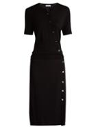 Matchesfashion.com Altuzarra - Jefferson Asymmetric Buttoned Dress - Womens - Black