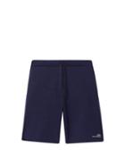 Matchesfashion.com A.p.c. - Item Logo-print Jersey Shorts - Mens - Navy