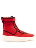 Matchesfashion.com Fear Of God - Military Neoprene High Top Trainers - Mens - Red Multi