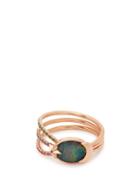 Matchesfashion.com Bibi Van Der Velden - Shooting Star Sapphire & 18kt Rose Gold Ring - Womens - Blue