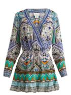 Matchesfashion.com Camilla - Everlasting Udaipur Print Silk Dress - Womens - Green Multi