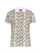 Fendi Floral-print Cotton-piqu Polo Shirt