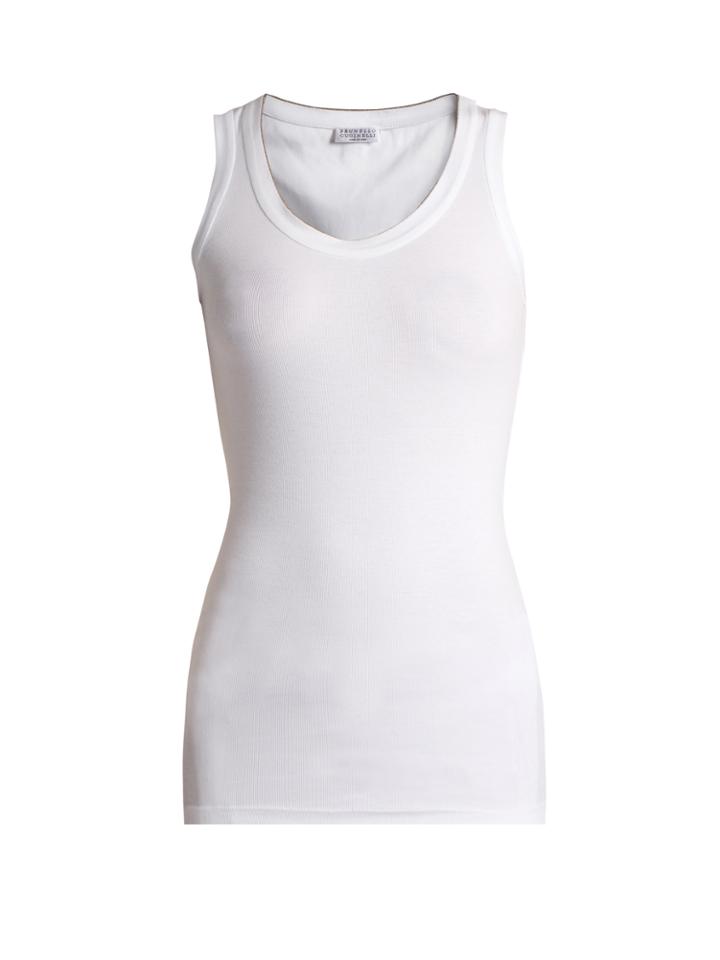 Brunello Cucinelli Monili-embellished Tank Top