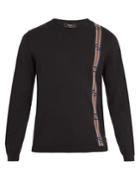 Fendi Logo-intarsia Cotton-blend Sweater