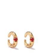 Marni - Set Of Two Crystal-studded Ear Cuffs - Womens - Gold