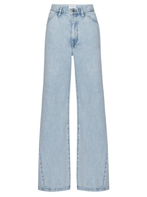 Matchesfashion.com Frame - Le Baggy Wide-leg Jeans - Womens - Light Denim