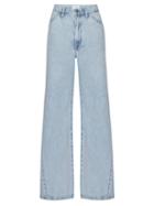 Matchesfashion.com Frame - Le Baggy Wide-leg Jeans - Womens - Light Denim