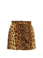 Matchesfashion.com Blaz Milano - Be Fear Appaloosa Leopard-print Mini Skirt - Womens - Leopard