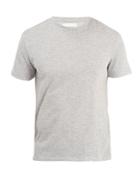 Solid & Striped Crew-neck Cotton-jersey T-shirt